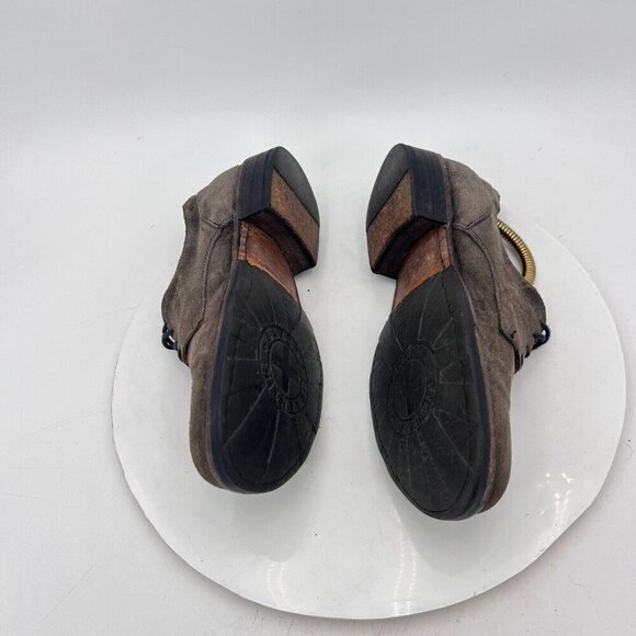 Fiorentini Baker Women Size 5 EU 35 Brown Suede Plain Toe Derby Casual Shoe - Picture 7 of 12